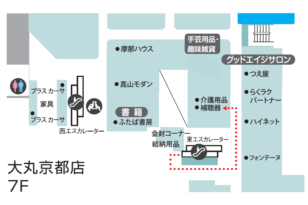大丸京都店補聴器売り場