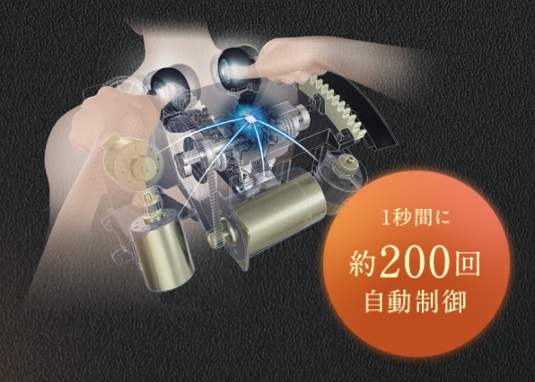 フジ医療器こだわりのマッサージを実現するフラグシップメカ「5D-AIメカPLUS」