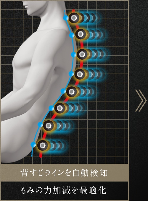 背すじのラインを自動検知