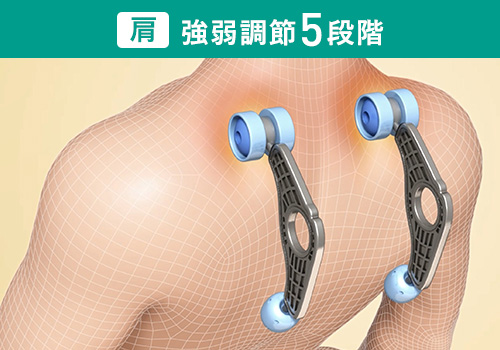 肩 強弱調節5段階