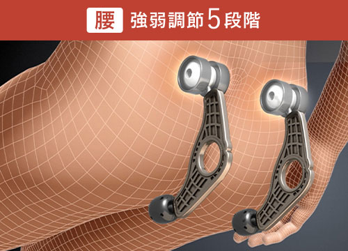 腰：強弱調節5段階
