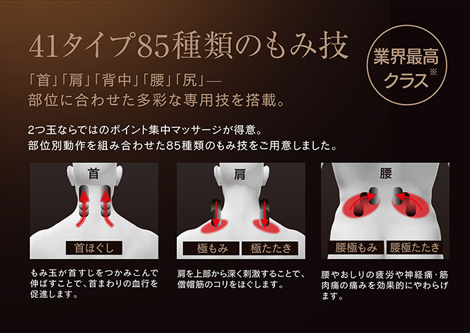 41種類85種類のもみ技