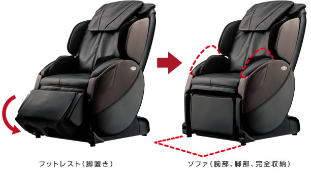 スッキリ収納のコンパクト設計